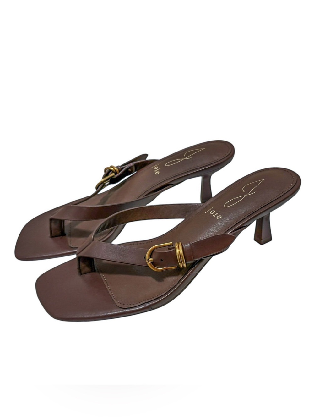 Joie Marlin Faux Leather Kitten Heel Sandals